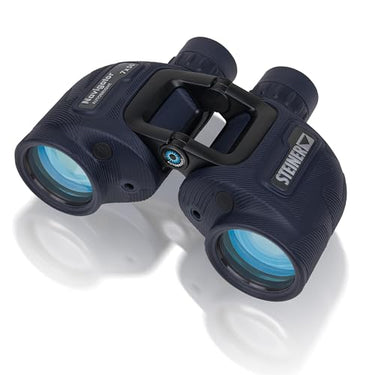 STEINER Marine-Fernglas Navigator Autobright 7x50c - Reduktion von Blendungen durch Wasser und Sonne, HD-stabilisierter Kompass, deutsche Qualitätsoptik, gemacht für Wassersportler und Hobbbysegler im Sale